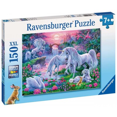 Puzzle XXL - Jednorožci při západu slunce (150 dílků)