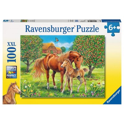 Puzzle XXL - Koně na pastvině (100 dílků)