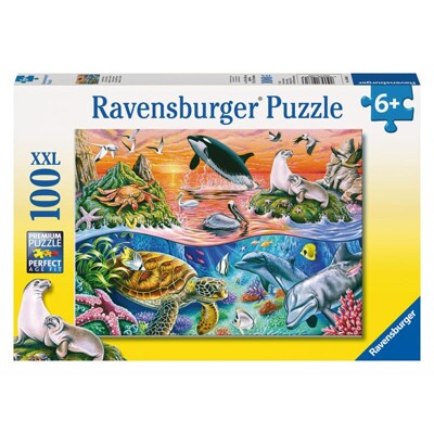 Puzzle XXL -  Pestrý oceán (100 dílků)