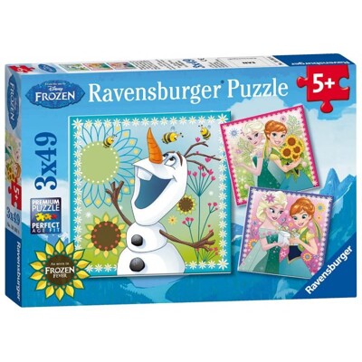 Puzzle - Disney Ledové království Fever (3 x 49 dílků)