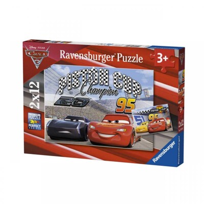 Puzzle - Disney Auta 3 (2 x 12 dílků)