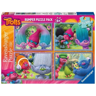 Puzzle -  Trollové (4x100 dílků)