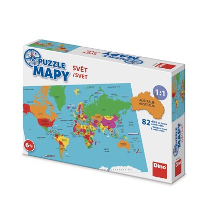 Puzzle - Mapy Svět (82 dílků)