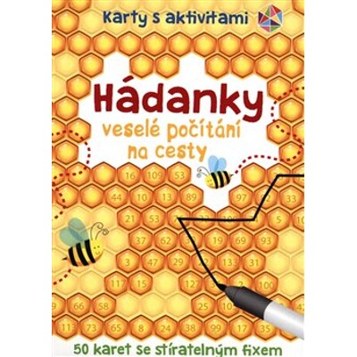 Hádanky veselé počítání na cesty - 50 karet se stíratelným fixem