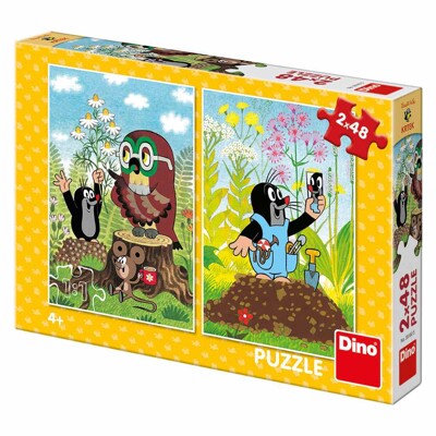 Puzzle - Krtek na mýtině (2 x 48 dílků)