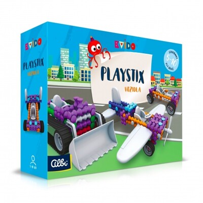 Kvído - Stavebnice Playstix - vozidla 146 dílků