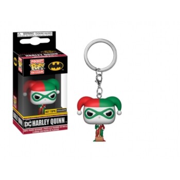 Funko POP:  Keychain DC - Harley Quinn (Holiday)