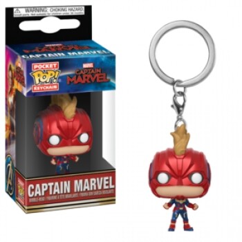 Funko POP: Keychain Captain Marvel - Captain Marvel (with Helmet)