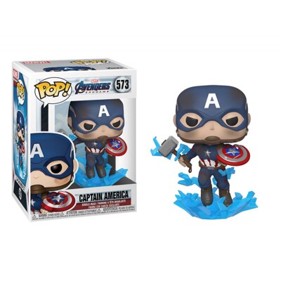 Funko POP: Endgame - Capt A with Broken Shield & Mjolnir