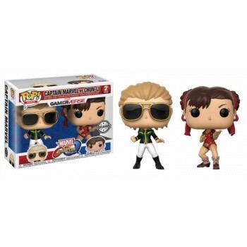 Funko POP: Capcom vs. Marvel: Captain Marvel vs Chun-Li (Limited)