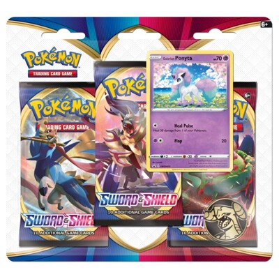 Pokémon Sword & Shield 3 Blister Booster - Ponyta