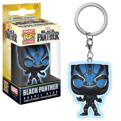 Funko POP: Keychain Black Panther - Black Panther GITD