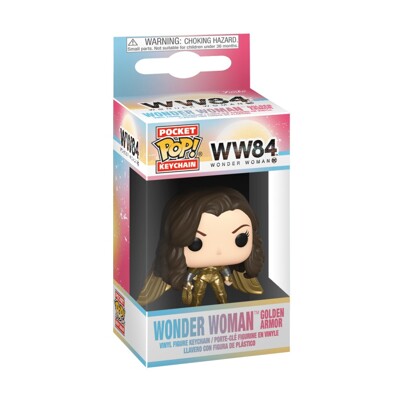 Funko POP: Keychain Wonder Woman 1984 - Wonder Woman Golden Armor (No Helmet Gold Wing)