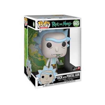 Funko POP: Rick & Morty - Rick with Portal Gun 10''