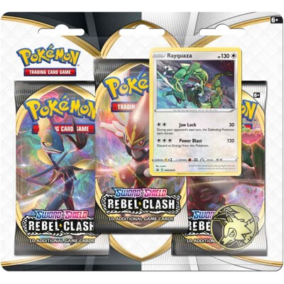 Pokémon Sword & Shield - Rebel Clash 3 Blister Booster - Rayquaza