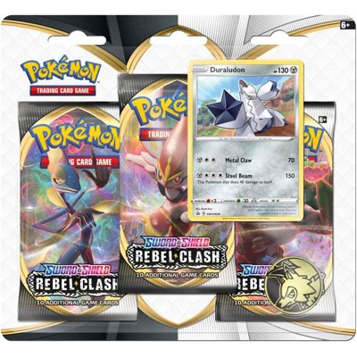 Pokémon Sword & Shield - Rebel Clash 3 Blister Booster - Duraludon