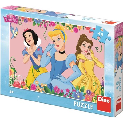 Puzzle - Rozkvetlé princezny (48 dílků)