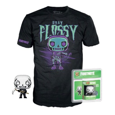 Funko Pocket POP Tee Box: Fortnite - Skull Trooper, Funko figurka a tričko, Velikost - XL