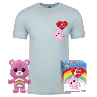 Funko POP Tee Box: Care Bears - Cheer Bear, Funko figurka a tričko, Velikost - XL
