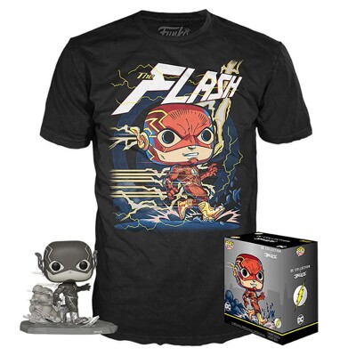 Funko POP Tee Box: DC Jim Lee - Flash (heo exc), Funko figurka a tričko, Velikost - M