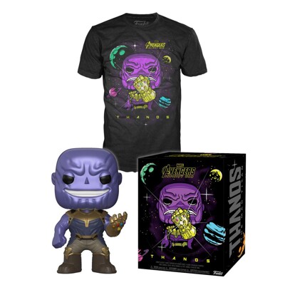 Funko POP Tee Box: Avengers Infinity War - Thanos, Funko figurka a tričko, Velikost - XL