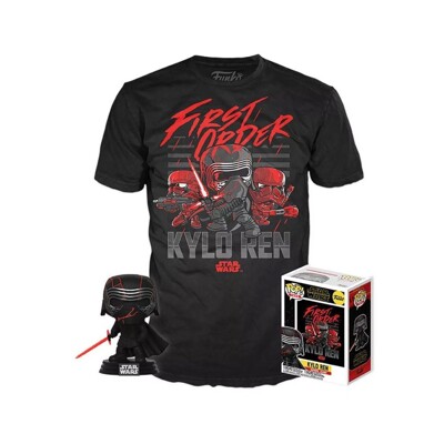 Funko POP Tee Box: Star Wars - Kylo Ren (Supreme Leader), Funko figurka a tričko, Vel - L