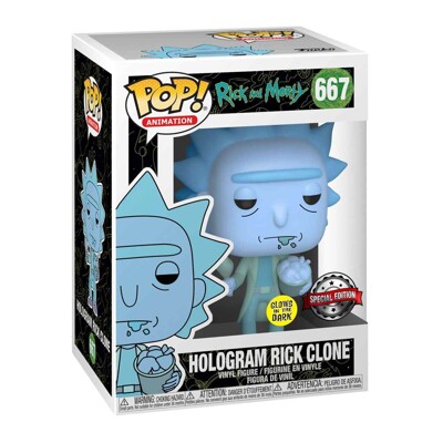 Funko POP: Rick & Morty - Hologram Rick Clone (Glow-in-the-Dark)