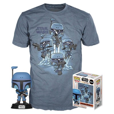 Funko POP Tee Box: Star Wars: The Mandalorian, Funko figurka a tričko, Velikost - M