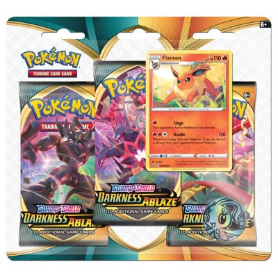 Pokémon Sword & Shield - Darkness Ablaze 3 Blister Booster - Flareon