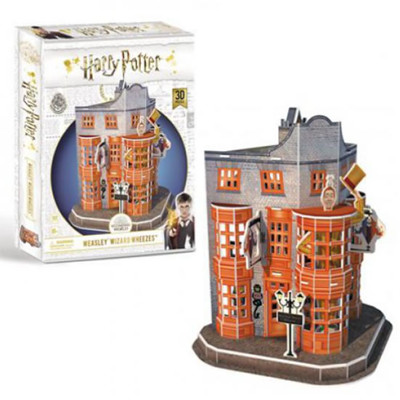 3D Puzzle - Harry Potter - Příčná ulice Weasleyho kouzelnické kejkle (78 dílků)