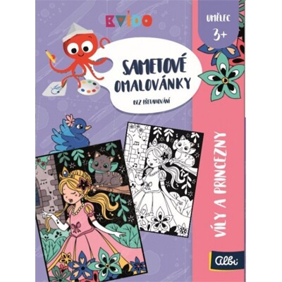 Kvído - Sametové omalovánky - Víly a princezny