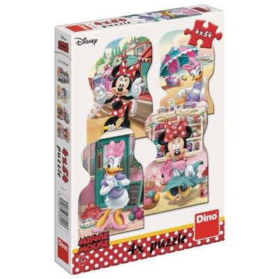 Puzzle - Minnie a Daisy v létě (4 x 54 dílků)