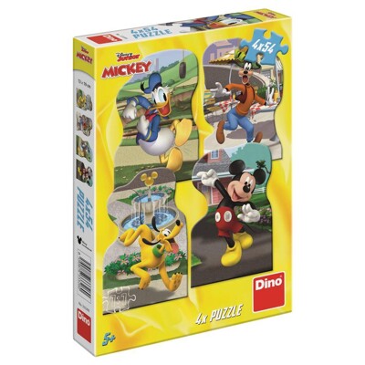 Puzzle - Mickey ve městě (4 x 54 dílků)