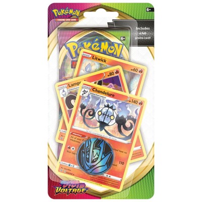 Pokémon Sword & Shield - Vivid Voltage Premium Checklane booster - Chandelure