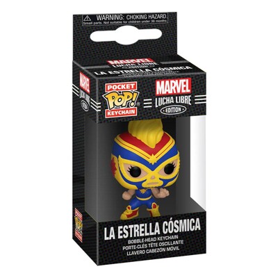 Funko POP: Keychain Marvel Luchadores - Captain Marvel