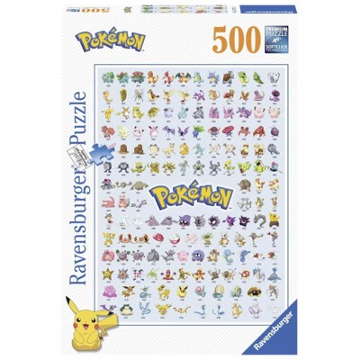 Puzzle - Pokémon - Prvních 151 Pokémonů (500 dílků)