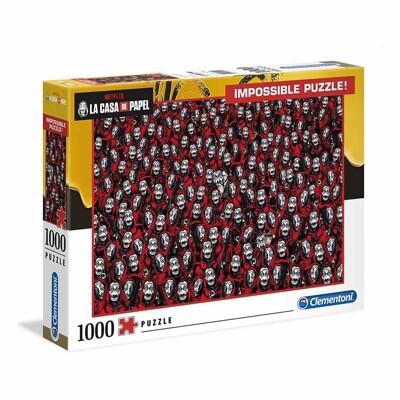 Puzzle - Money Heist Impossible Puzzle - Mask (1000 dílků)