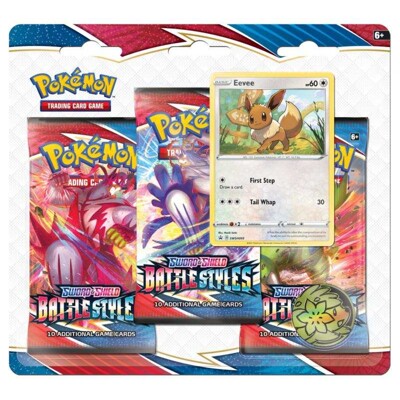 Pokémon Sword & Shield - Battle Styles 3 Blister Booster - Eevee