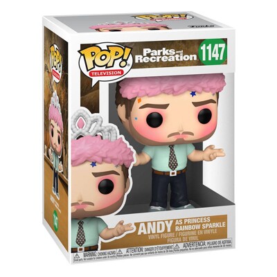 Funko POP: Parks and Recreation - Andy as Princess Rainbow Sparkle