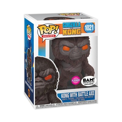 Funko POP: Godzilla Vs Kong - Kong With Battle Axe (Flocked)