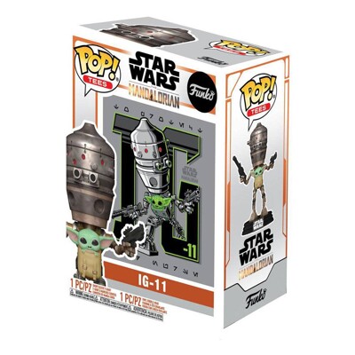 Funko POP Tee Box: Star Wars The Mandalorian - Child In Satchel, Funko figurka a tričko, Velikost - XL