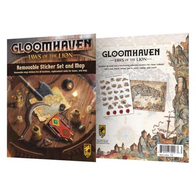 Gloomhaven Jaws of the Lion - Removable Sticker Set & Map - EN