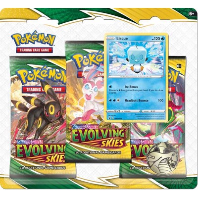 Pokémon Sword & Shield - Evolving Skies 3 Blister Booster - Eiscue