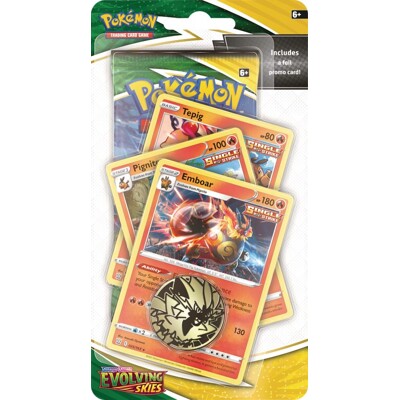 Pokémon Sword & Shield - Evolving Skies Premium Checklane booster - Emboar