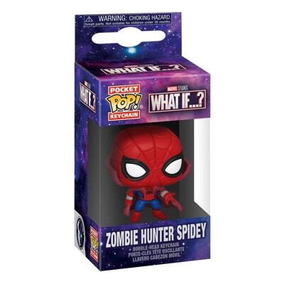 Funko POP: Keychain Marvel What If...? - Zombie Hunter Spidey