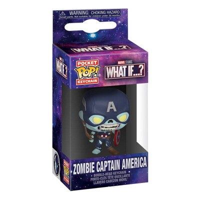 Funko POP: Keychain Marvel What If...? - Zombie Captain America