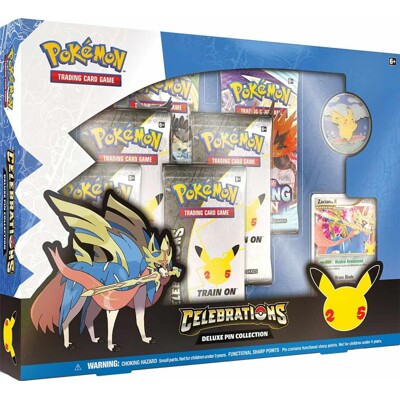 Pokémon TCG: Celebrations Deluxe Pin Collection - Zacian LV.X