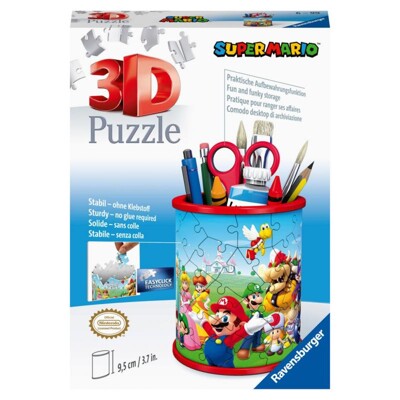 Puzzle 3D Stojan na tužky - Super Mario (54 dílků)