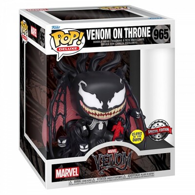 Funko POP Deluxe: Venom - Venom on Throne (exclusive special edition GITD)