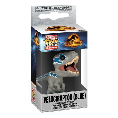 Funko POP: Keychain Jurassic World 3 - Velociraptor (Blue)